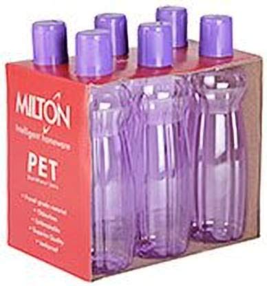 Buy Ansh Ent Milton Pacific Plastic Pet Bottles 1000 Ml Purple Set Of 6 Piece Online At Low Prices In India Amazon In