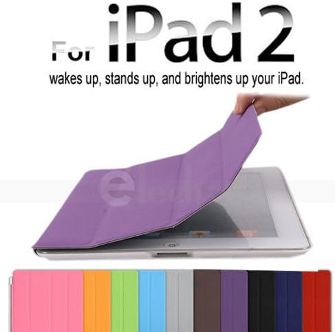 Smart Magnetic Cover for Apple iPad 2, iPad 3 and iPad 4 Auto Sleep/Wake/Stand Function (Black, for iPad 2/3/4)
