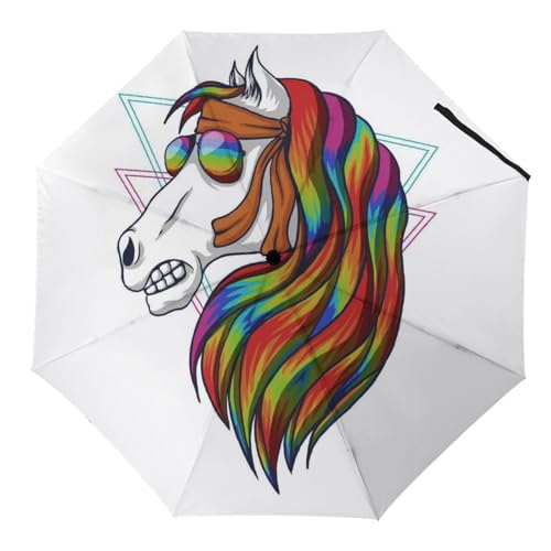 Parapluie pliant girafe automatique et compact pour voyages