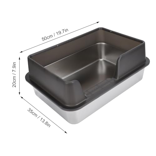 Caixa Sanitária Fechada Com Paredes Laterais Altas, Caixa Sanitária Em Aço Inoxidável, Anti-respingo