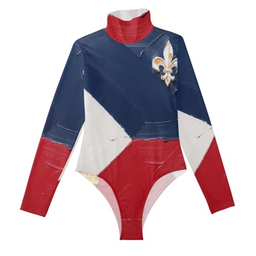 Camiseta de manga larga GuoChe moldeadora con cuello alto y diseño exclusivo de alta costura