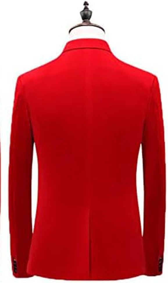 [Yaflonjaa] ブレザーベルベットブレザーシングルブレストボタンディナージャケット