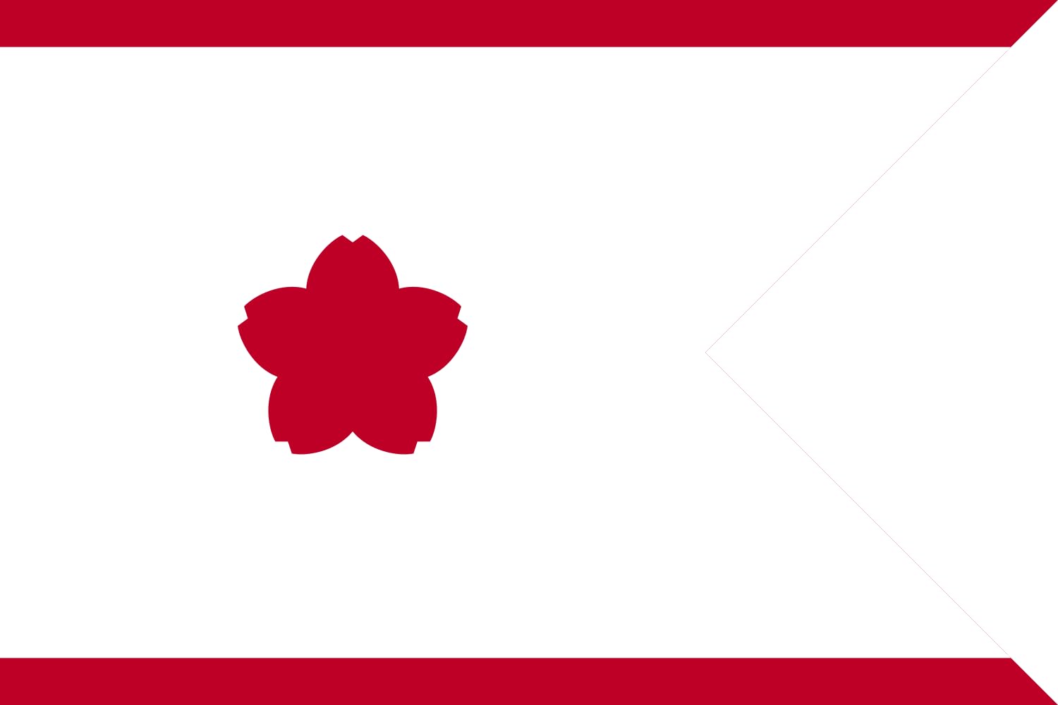 Drapeau XL Standard of Commander B JMSDF pavillon militaire division forces japonaises