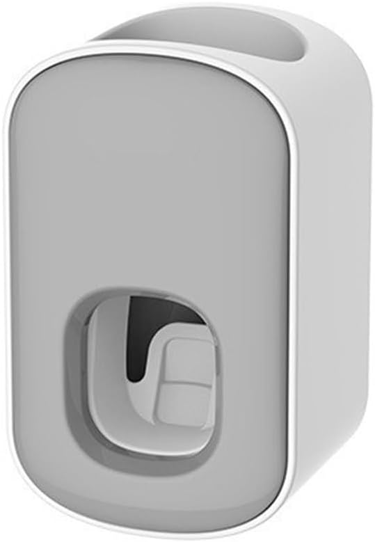 Automatic Toothpaste Dispenser Rack - Wall Mounted, Non-Contact Operation for Adults - Easy to Use, Durable ABS & Silicone(Gray)