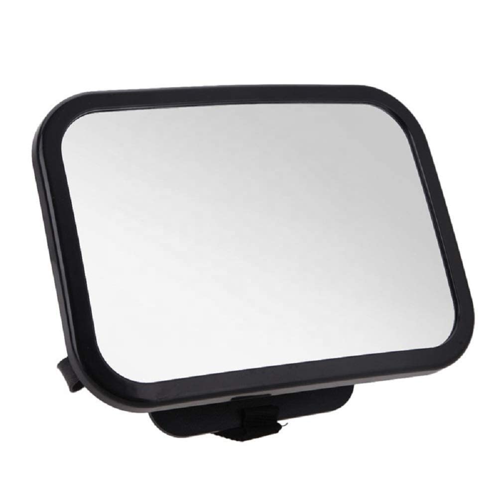 Universal XL Baby Car Mirror, Shatterproof, Adjustable Back Seat Mirror For Rear Facing Child Seats, Wide View And Vibrant Reflection