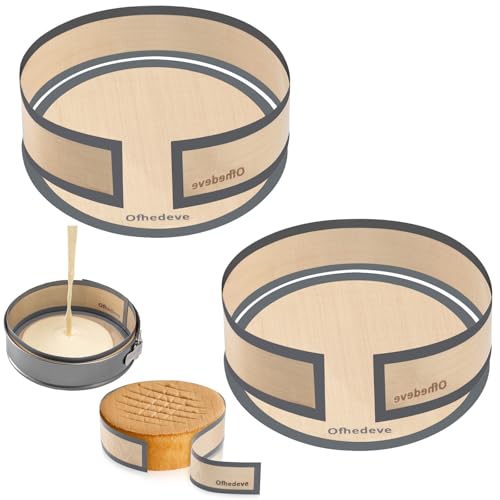 ofhedeve 2 pack Silicone mat for 9 inch springform pan, springform pan protector, prevent cake from sticking, cheesecake pans protector mat