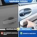 XCELLENT GLOBAL XG Magnetic Car Door Dent Protector Removable Car Door Guard - Prevents Dents and Scratches for Vehicles (Silver Gray)