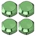 RC Car Hex Nut Cover, 17mm Outer Diameter Aluminum Alloy Universal Wheel Nuts, 4-Piece Set for 1/8 Remote Control Cars