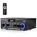 Romicta Amplificatore Audio Stereo 800W, Bluetooth 5.0, Lettore USB/SD, Radio FM, 2 Microfoni con Eco, Telecomando, per Home Theater e Hi-Fi