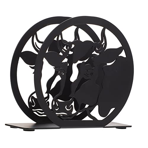 FUNOMOCYA 1Pc Iron Horse Paper Towel Holder Iron Animal Napkin Holder Table Trays Decorative Metal Napkin Holder Cow Napkin Metal Napkin Rack Farmhouse Napkin Holder Dining Table Mailbox