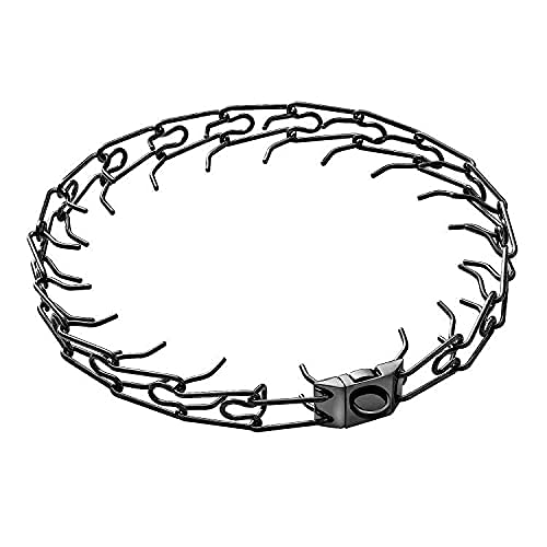 Txprodogchains Prong Collar Adjustable Chrome Stainless Steel Anti Pull Pinch Dog Chain Choke For Medium Large Xl Dog Behavior Training(Black) #TOP1