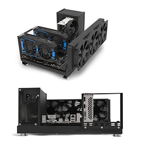 Plataforma de minería GPU abierta para enfriamiento extremo chasis de aluminio 6