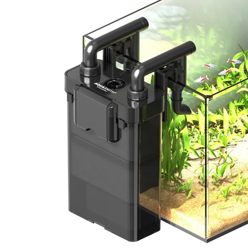 Image of AQUASMITH Hang on Back Aquarium Filter,No-Hum Whisper-Quiet for 3-10 Gal