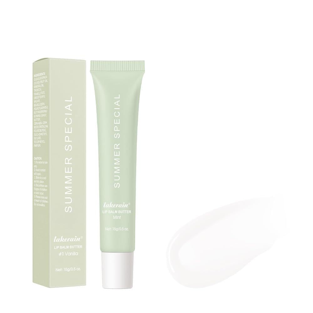 Summer Tinted Lip Butter Balm - Ultra-Hydrating, Nourishing Lip Care with Natural Ingredients, Soothes & Softens Dry Lips (Mint, 1Pc)