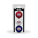 Team Golf NHL Montreal Canadiens 3 Golf Ball Pack Regulation Size Golf Balls, 3 Pack, Full Color Durable Team Imprint