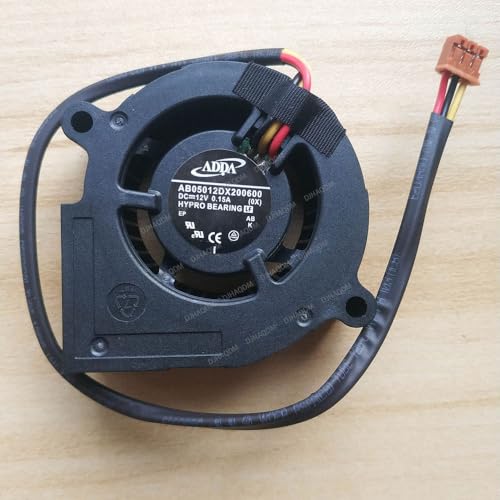DJHAQDM para ADDA AB05012DX200600 12V 0.15A 3-Wire Projector blower Ventilador refrigeración