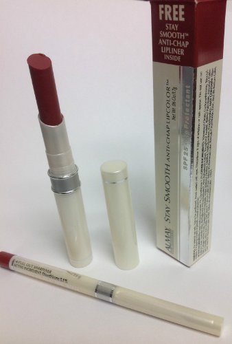 Almay Stay Smooth Anti-Chap Lipcolor Lipstick Spf 25 Raisin #42 + Free Lipliner. #TOP15