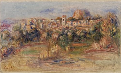 Pintura sobre lienzo La Gaude de Renoir para decorar un despacho elegante con arte clásico