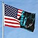 Double-Sided Hope For A Cure Ovarian Cancer Awareness And America Flags 5x8 Ft Heavy Duty Durable Outdoor Flag UV Protected Home Yard 5by8 Decorative Banner