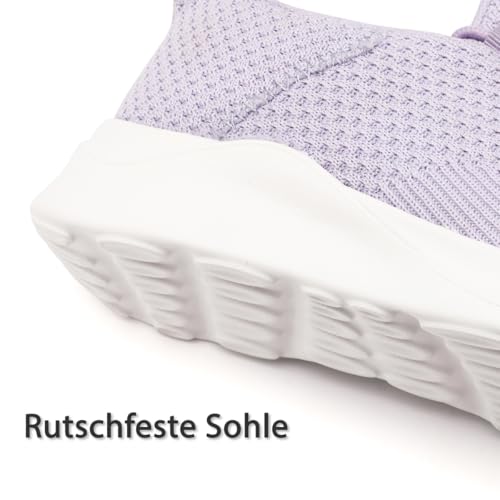 Image of DLWKIPV Womens Walking Running Shoes Tennis Slip On Sneakers Gym Workout Sport Lightweight Breathable Mesh Comfortable Casual
