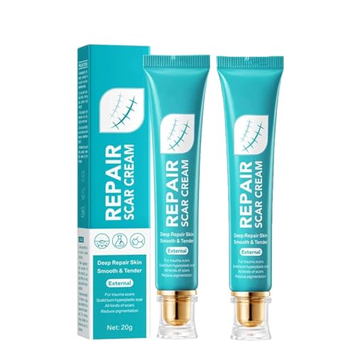 Gel Reparador para Cicatrices, Crema Natural para Manchas y Quemaduras, Suavizante y Reafirmante para la Piel (2, pc)