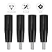 Beaupretty 4pcs Bakelite Threaded Revolving Handles Crank Handle Grip Set, Rotating Mechanical Handwheel for Industrial Machinery and Lathe Use