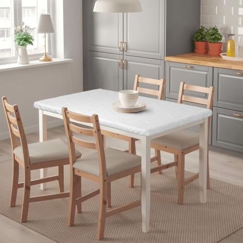 Nappe imperméable extensible 76x122 cm à bord élastique blanc - 5