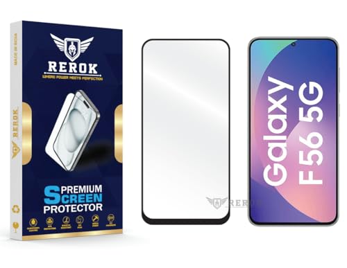 Image of Gorilla Tempered Glass Screen Protector Compatible with Samsung Galaxy F56 [Pack of 1] | Edge-to-Edge, Bubble-Free, Case Friendly, Easy Installation Kit