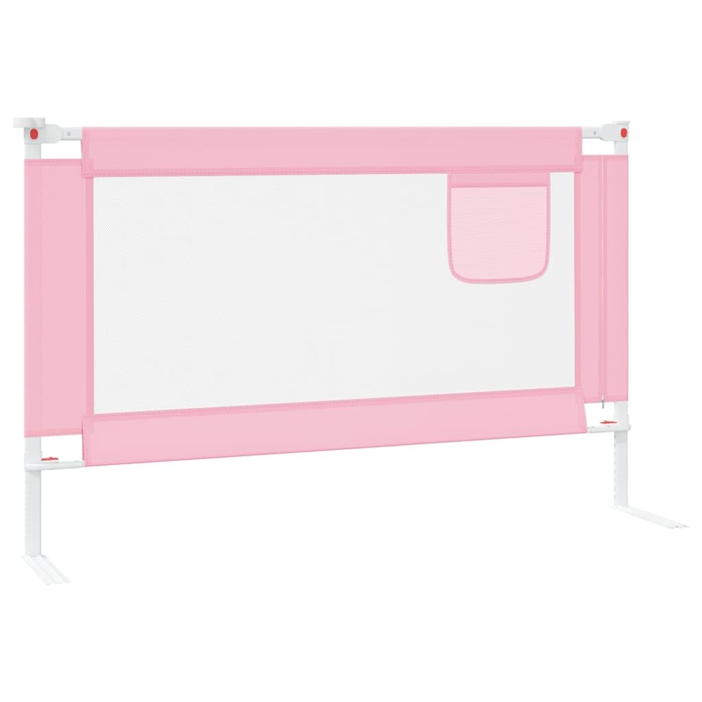 Generisch Kleinkind-Bettschutzgitter Rosa 120x25 cm Stoff,Baby & Kleinkind,Babysicherheit,Baby-Bettschutzgitter-10200