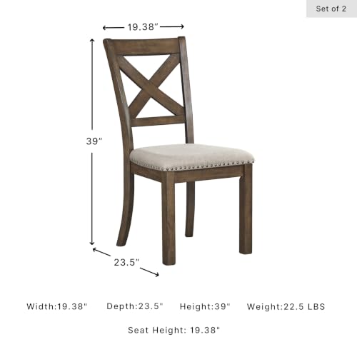 Image of Signature Design by Ashley Moriville Upholstered Dining Chairs Set of 2