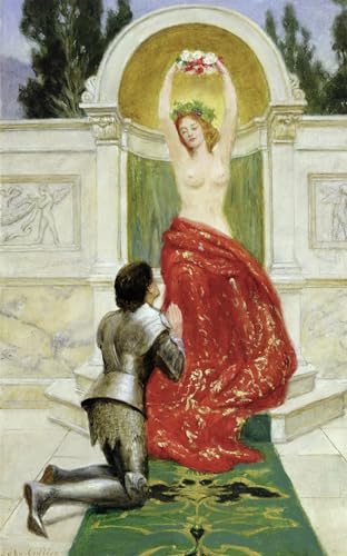 Tableau Tannhauser John Collier poster vintage pour decoration murale salon