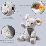 Steiff 056246 Soft Cuddly Friends Cheesy Mysz, szaro-fioletowa, 19 cm