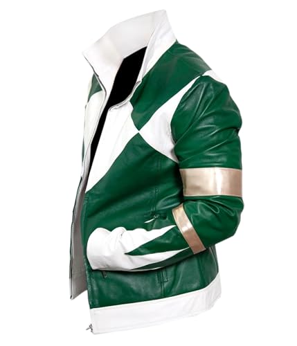 Flesh & Hide F&H Kid's Green Action Hero Genuine Leather Jacket2