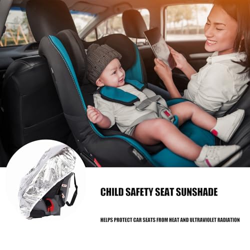 Kinder Autositz Sonnenschutzbezug,Sonnenschutz Abdeckung für Auto,Kindersitz Sitzschoner Auto UV-Schutz Sonnenschutz Kindersitz Staubdicht Regenschutz für Kinder Baby Säugling Autositz Schutz,108x80cm