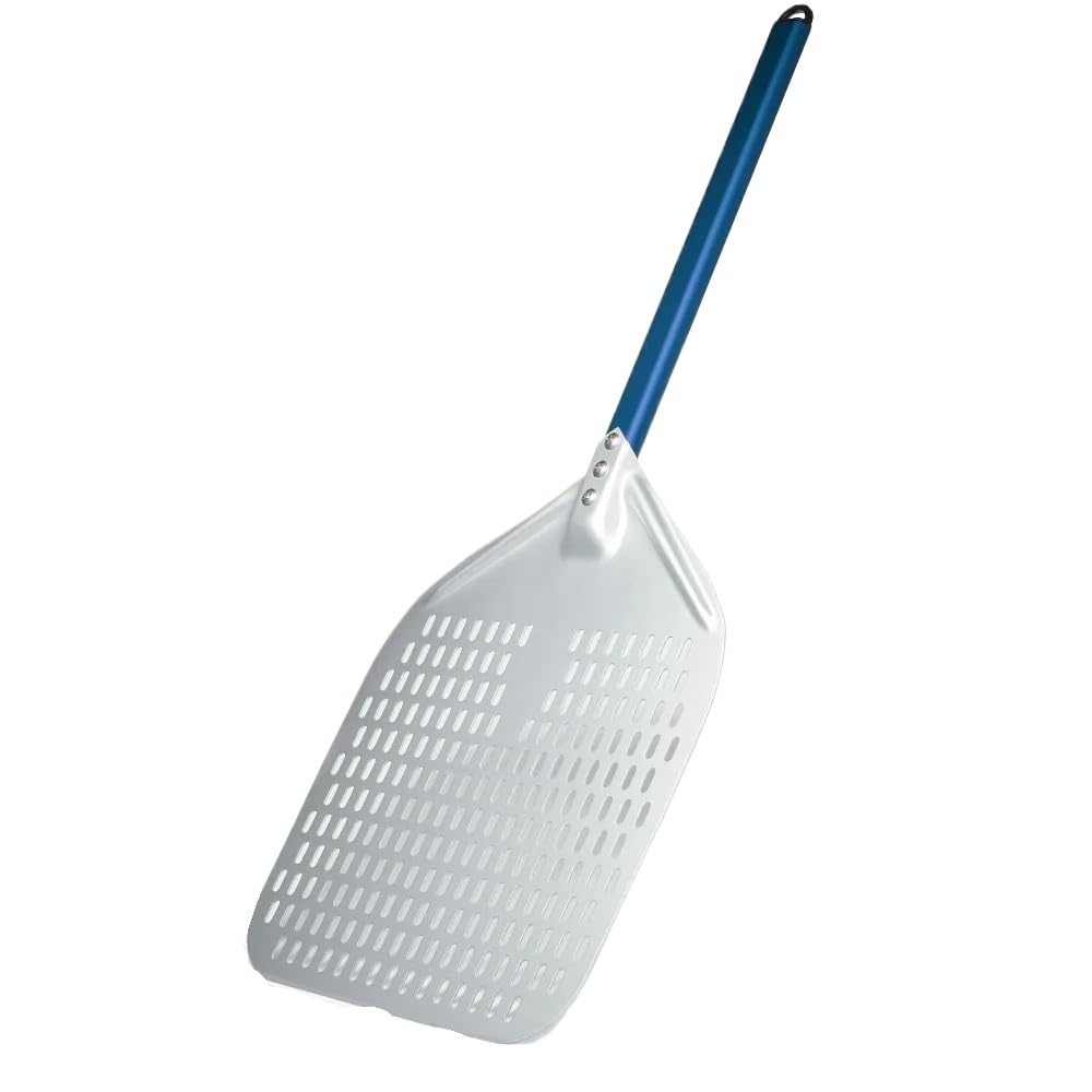 Niebieska łopatka do pizzy 30 cm – drewniana łopata do pizzy do pieczenia akcesoria idealna do domowego robienia pizzy i grillowania dla miłośników pizzy