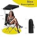 YOUNG WOOD Portable Camping Chair Beach Chair with Shade Canopy, Fold Lightweight Oversized for All, Easy to Open and Close Without Installation, Side Pocket Design for All Outdoor Activities,2p