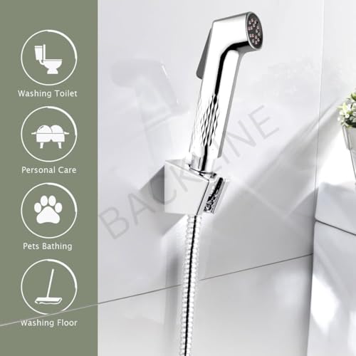Image of B Backline Jet Spray for Toilet | Self Cleaning Health Faucet for Bathroom | Zero Block Technology | Without Hose |Water Saving up to 40% | Chrome Finish