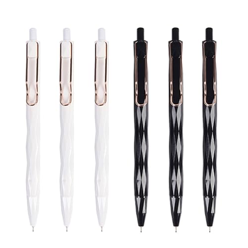 Bolígrafos gel retráctiles 0.5mm DUNBONG, tinta negra, caja 6 unidades miniatura 1