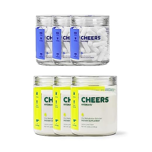 Cheers Restore & Hydrate Combo | for Fast Liver Detox & Rehydration. Feel Great After Drinking & Replenish with Our Electrolyte Formula (Triple)