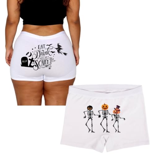 Image of EVARI Halloween Women's Cotton Boyshort Underwear Panties