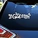 with God All Things are Possible Car Decal Butterfly Christian Stickers Bible Religous Decals Car Windows Trucks Accessories Affirmations Vinyl Waterproof 6 Inches Bumper Sticker Gift for Mom