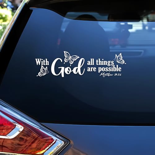 with God All Things Possible Decal