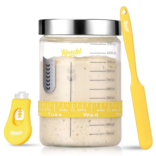 Koackl Sourdough Bread Starter Kit, 40oz Jar...