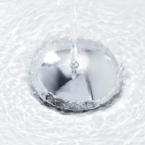 Bathroom Sink Faucet Chrome Modern Sing Handle One Hole Vessel Sink Faucet With Metal Drain Assembly And Faucet Supply Lines Lavatory Faucet #TOP5