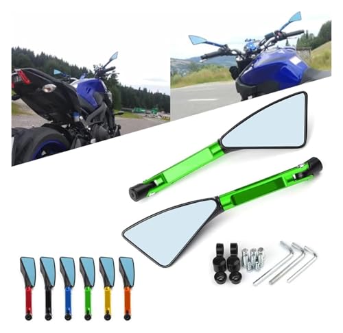 Espejos retrovisores Kawasaki Z900 evita vibraciones con visores plegables CNC 4