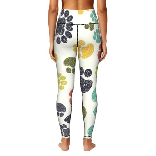 Leggings con huellas de perro解决运动手机无处放 裤侧实用大口袋防走光 4