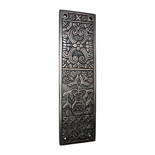 Adonai Hardware Decorative Brass Push Plate (9.9 Inch Melchizedek, Oil Rubbed Bronze) #TOP2