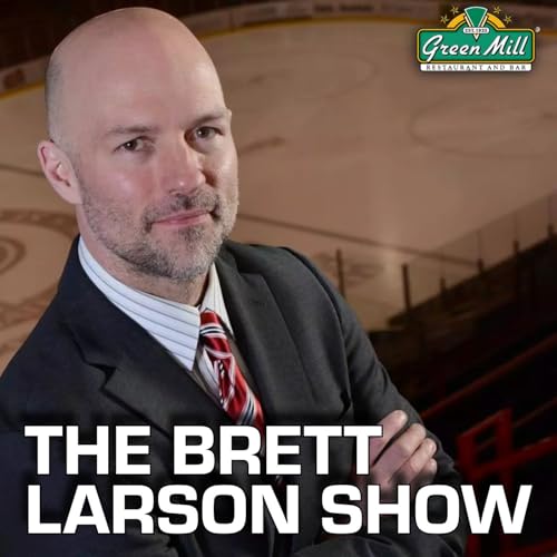 Assistant coach Eric Rud and player guests F Noah Urness and D Thor Byfuglien