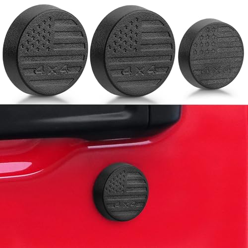 Image of CALBEAU Keyhole Covers Compatible with 2018-2025 Jeep Wrangler & Gladiator