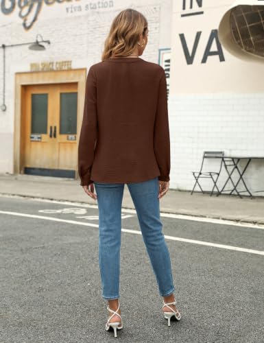 Image of Blooming Jelly Women's Long Sleeve Blouses Dressy Casual Business Work Tops